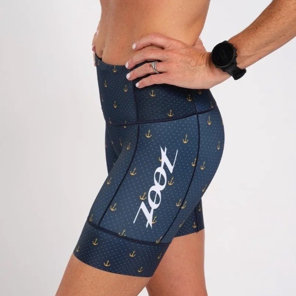 Zoot Cycling Short Size Small Blue Anchors Away Padded Bike Shorts Sophie Watts